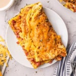 Hashbrown Omelettes Hot Off the Blackstone Ready to Enjoy