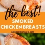 Smoked Chicken Breasts Pinterest Image
