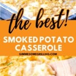 Smoked Potato Casserole Pinterest Image