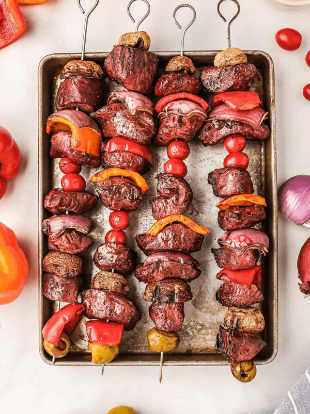 Smoked Steak Kabobs Gimme Some Grilling