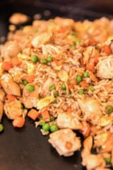 Blackstone Chicken Fried Rice - Gimme Some Grilling