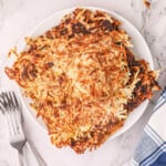 Blackstone Hash Browns Overhead Image on Plate