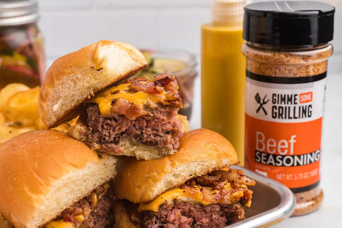 Cheeseburger Sliders on the Blackstone Griddle