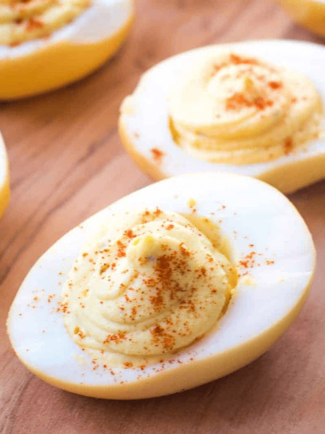SMOKED DEVILED EGGS