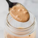 Burger Sauce on spoon cropped Square