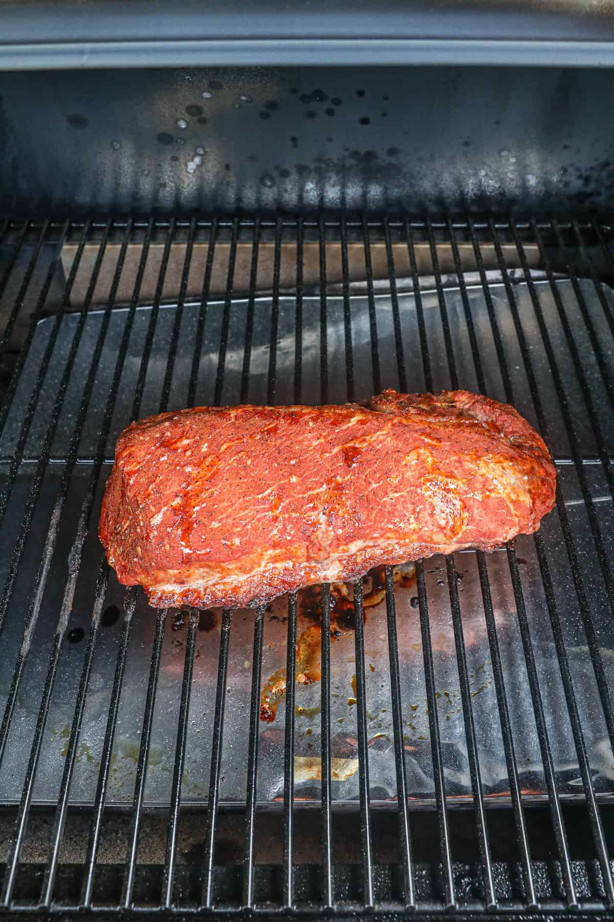 Grilled Pork Loin on grill 