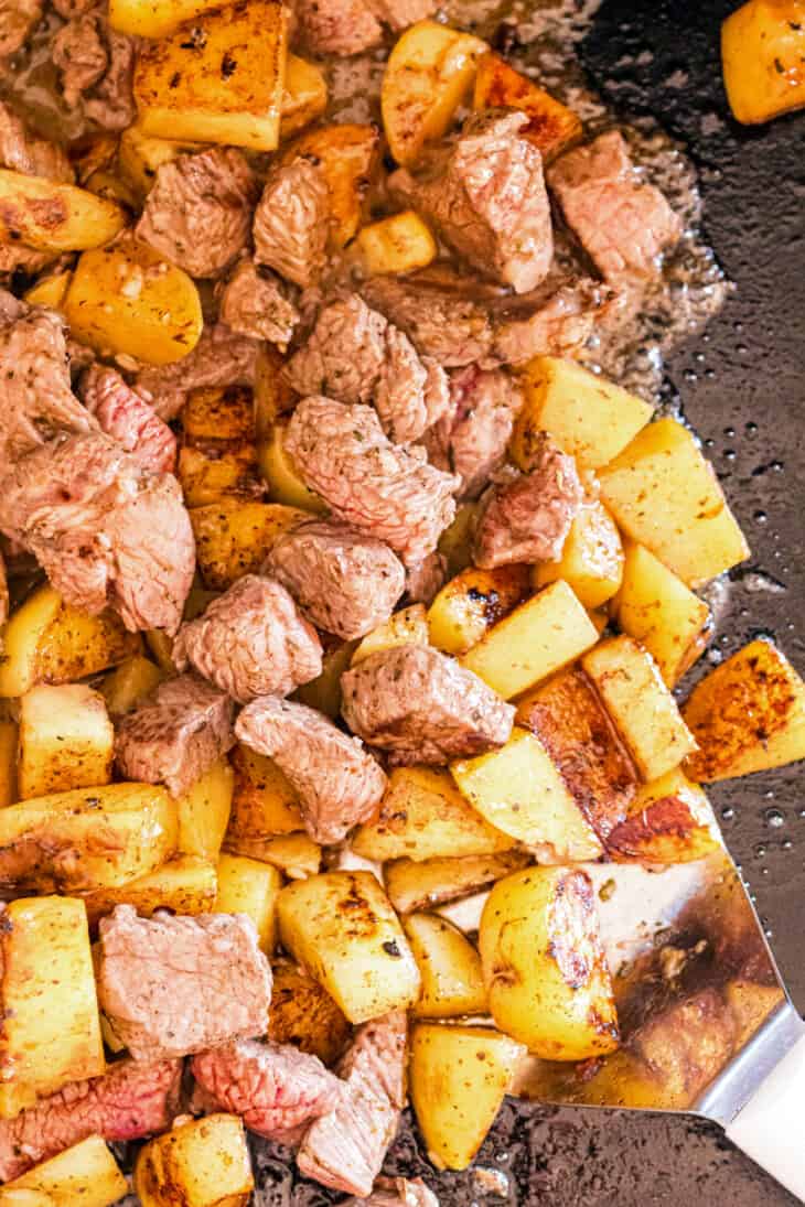 Blackstone Steak and Potatoes Gimme Some Grilling