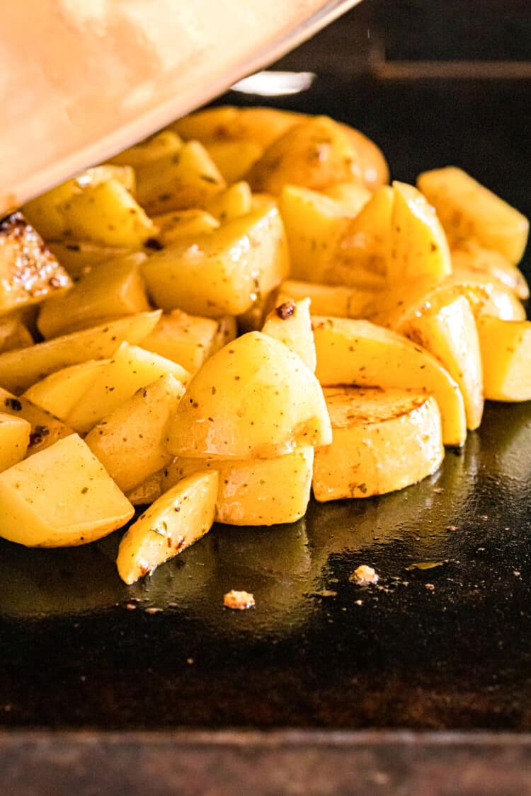 Blackstone Steak and Potatoes Gimme Some Grilling