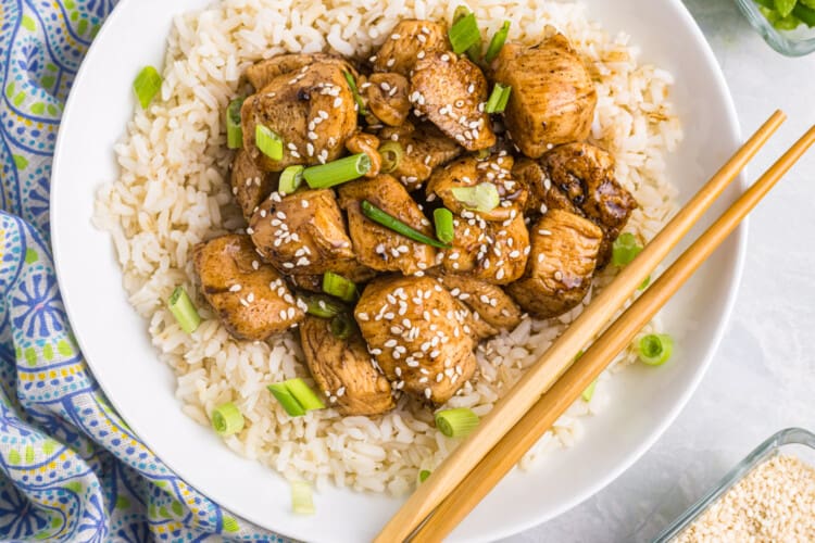 Blackstone Teriyaki Chicken - Gimme Some Grilling