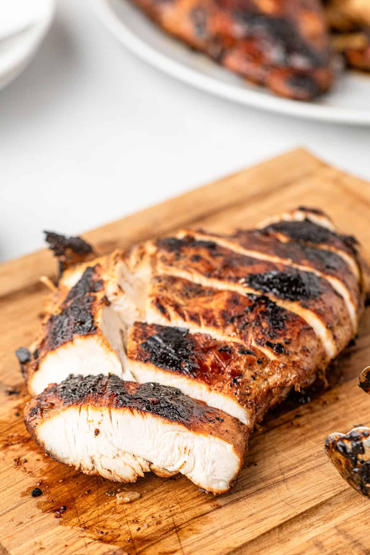 Chicken Marinade cut on cutting board