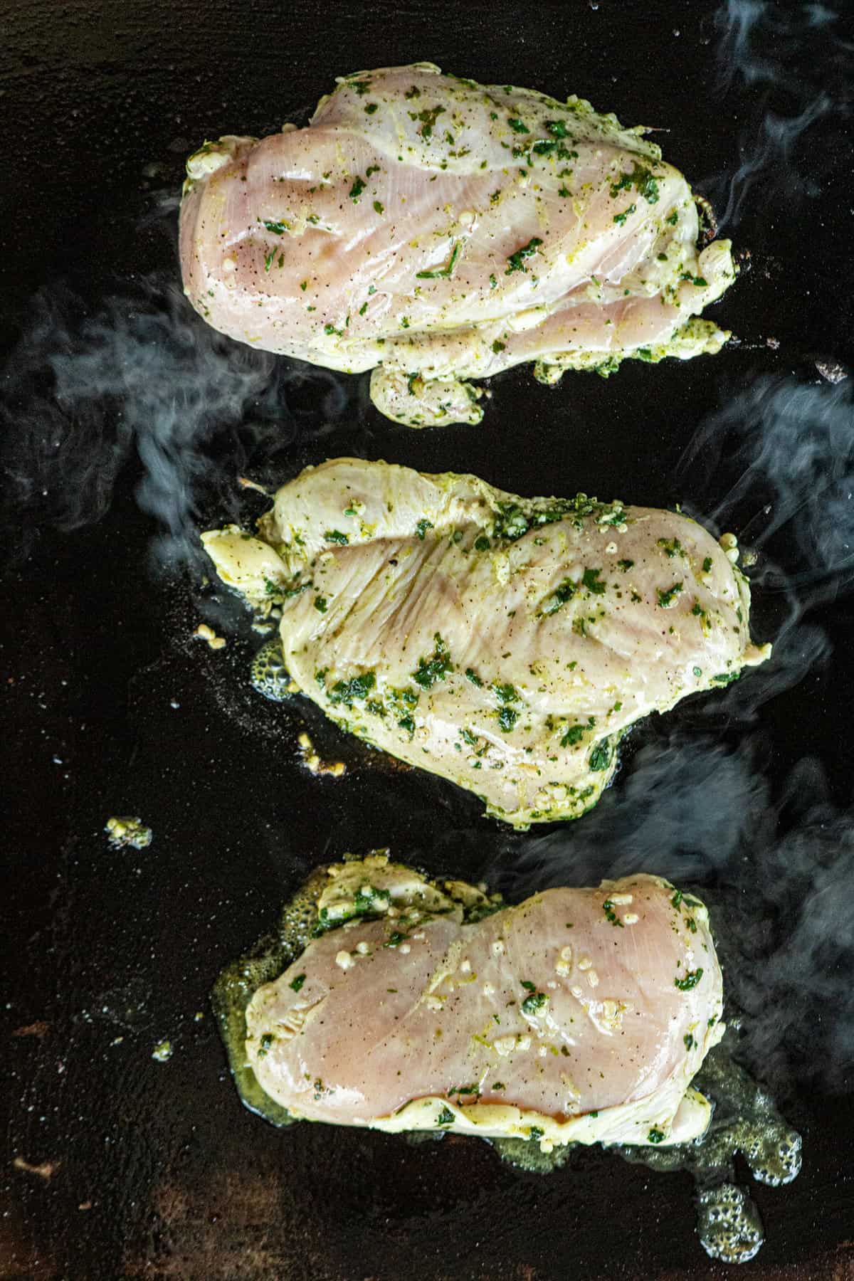 Grilled Cilantro Lime Chicken on Blackstone Griddle