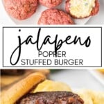 Jalapeno Popper Stuffed Burger GSG Pinterest