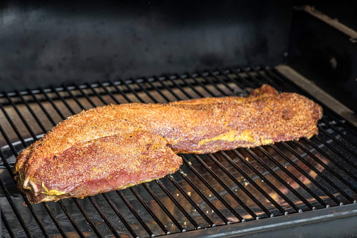 Smoked Beef Tenderloin on smoker