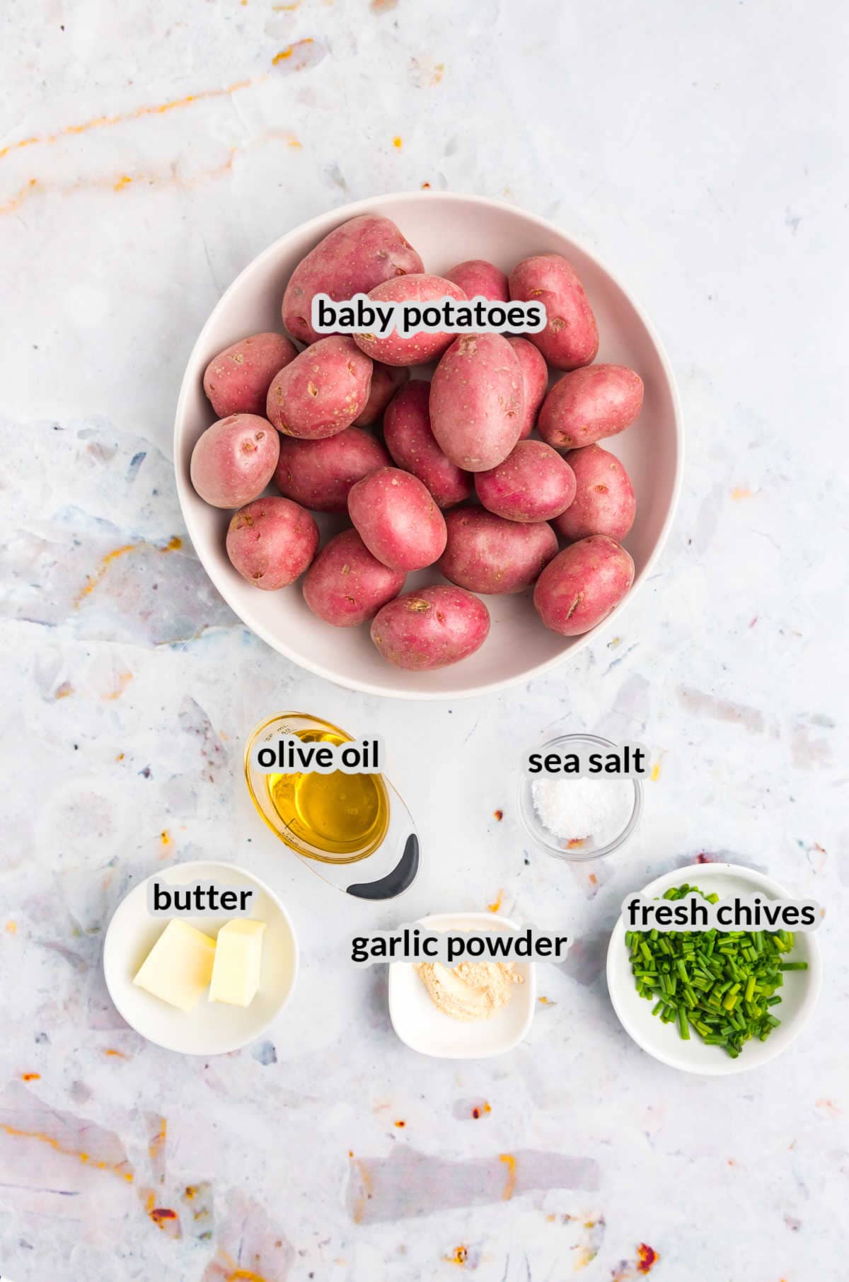 Overhead Image of Blackstone Smashed Potatoes