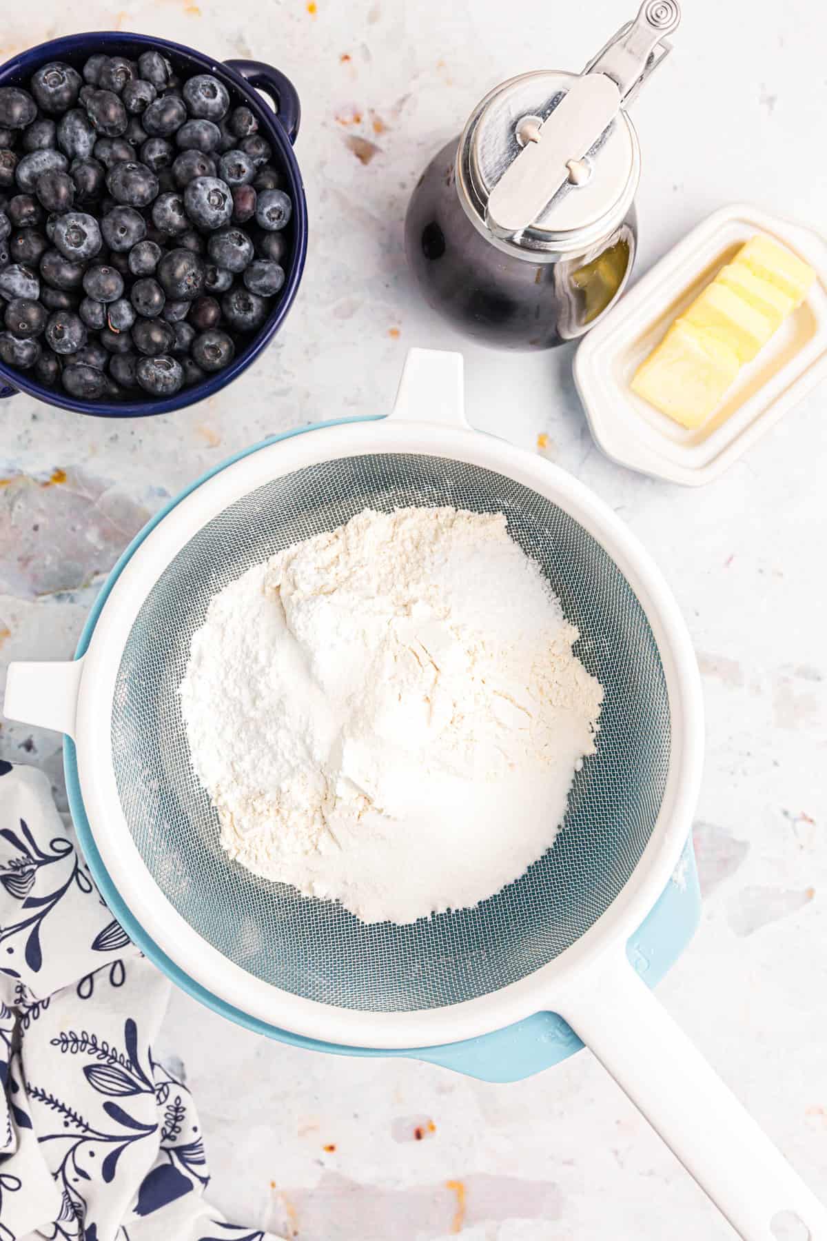 Dry ingredients for Blackstone Buttermilk Pancakes 
