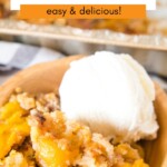 Smoked Peach Dump Cake GSG Pin Image