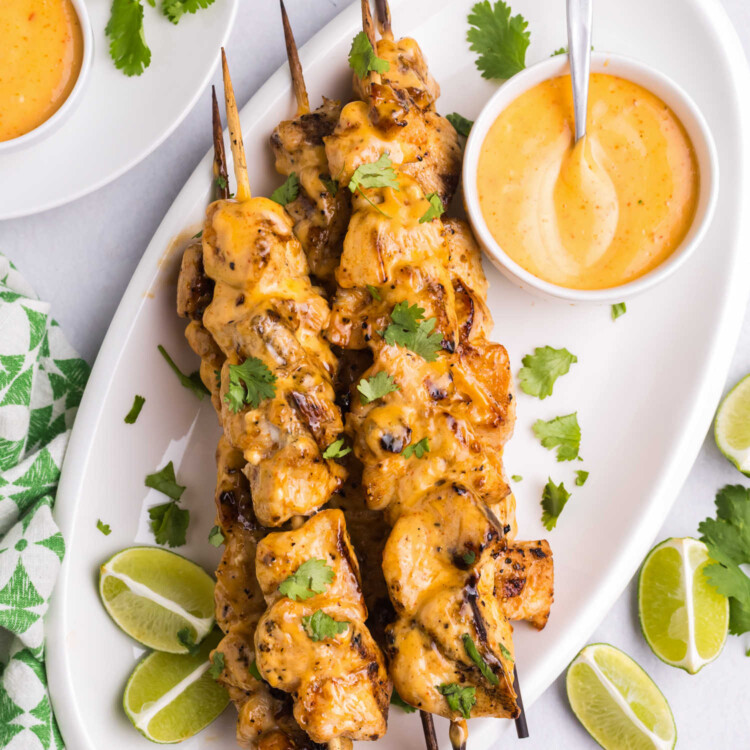 Bang Bang Chicken Skewers Square Image