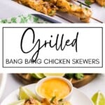 Grilled Bang Bang Chicken Skewers GSG Pinterest Image
