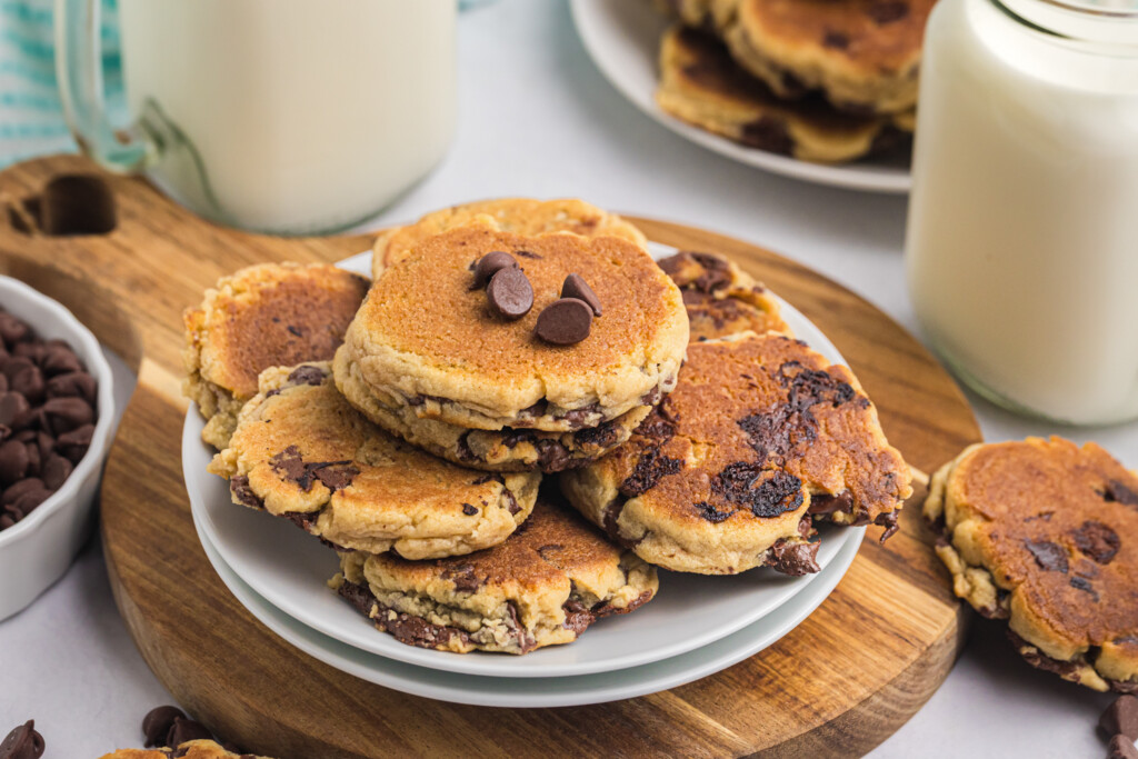 Blackstone Chocolate Chip Cookies on a white plate
