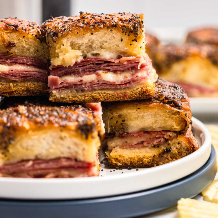 Smoked Ham and Cheese Sliders Square Image
