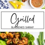 Grilled Blackened Shrimp GSG Pinterest Image