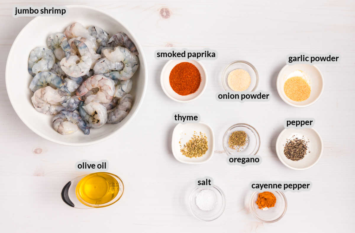 Grilled Blackened Shrimp Supply Image