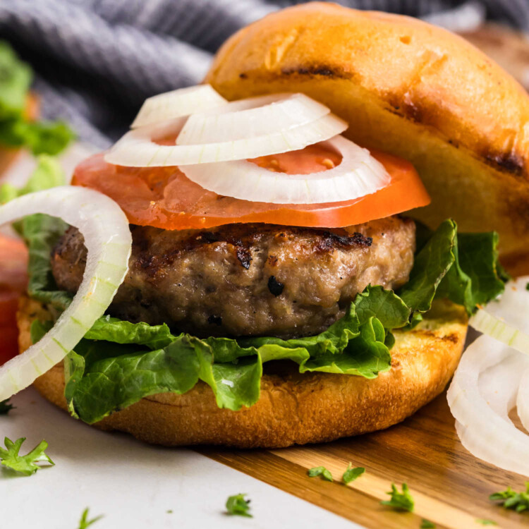 Grilled Pork Burger Square Image